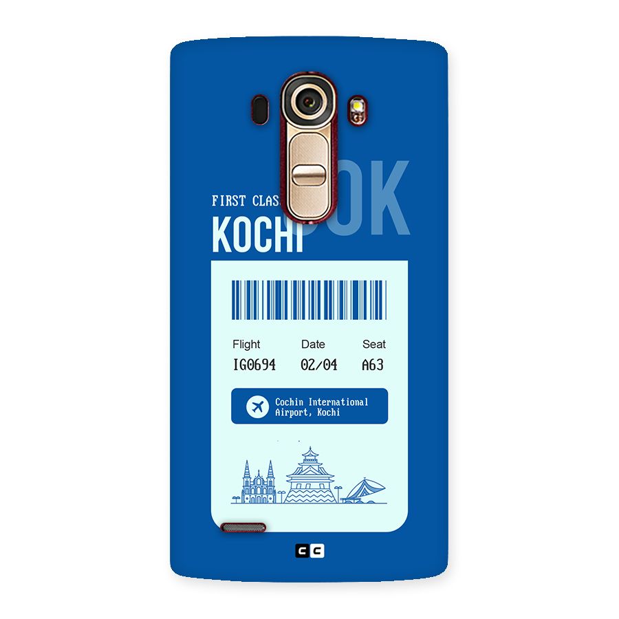 Kochi Boarding Pass Back Case for LG G4