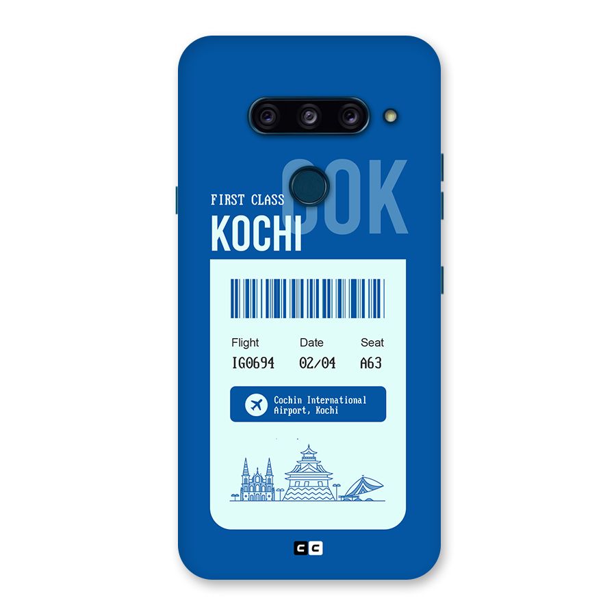 Kochi Boarding Pass Back Case for LG  V40 ThinQ