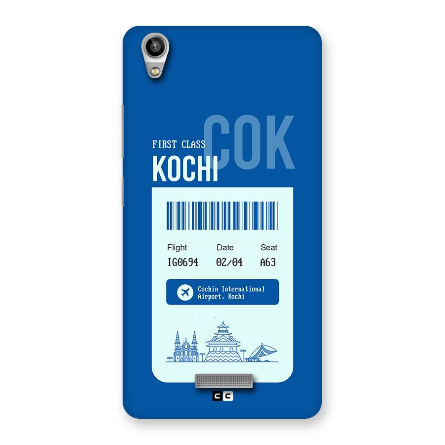 Kochi Boarding Pass Back Case for Lava Pixel V1