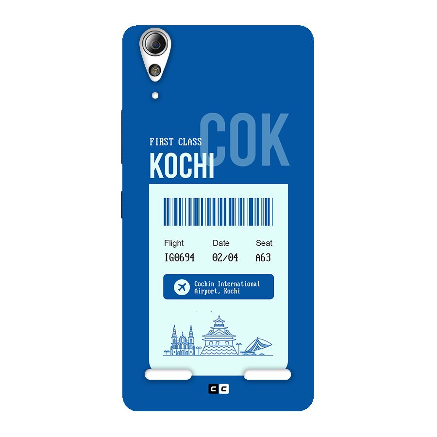 Kochi Boarding Pass Back Case for Lenovo A6000