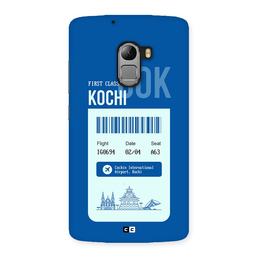 Kochi Boarding Pass Back Case for Lenovo K4 Note