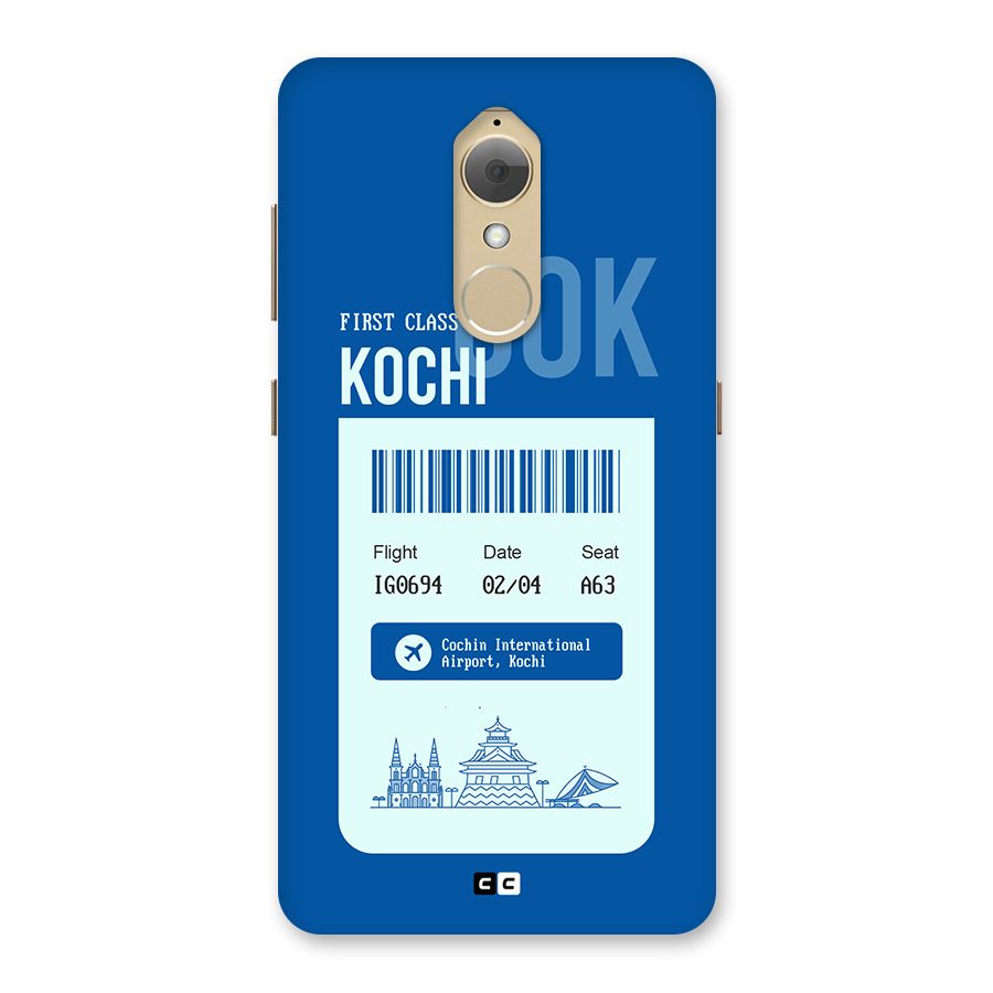 Kochi Boarding Pass Back Case for Lenovo K8