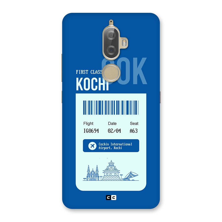 Kochi Boarding Pass Back Case for Lenovo K8 Plus