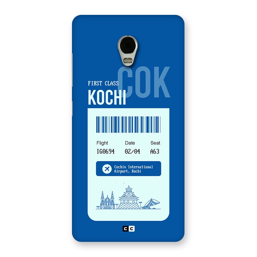 Kochi Boarding Pass Back Case for Lenovo Vibe P1