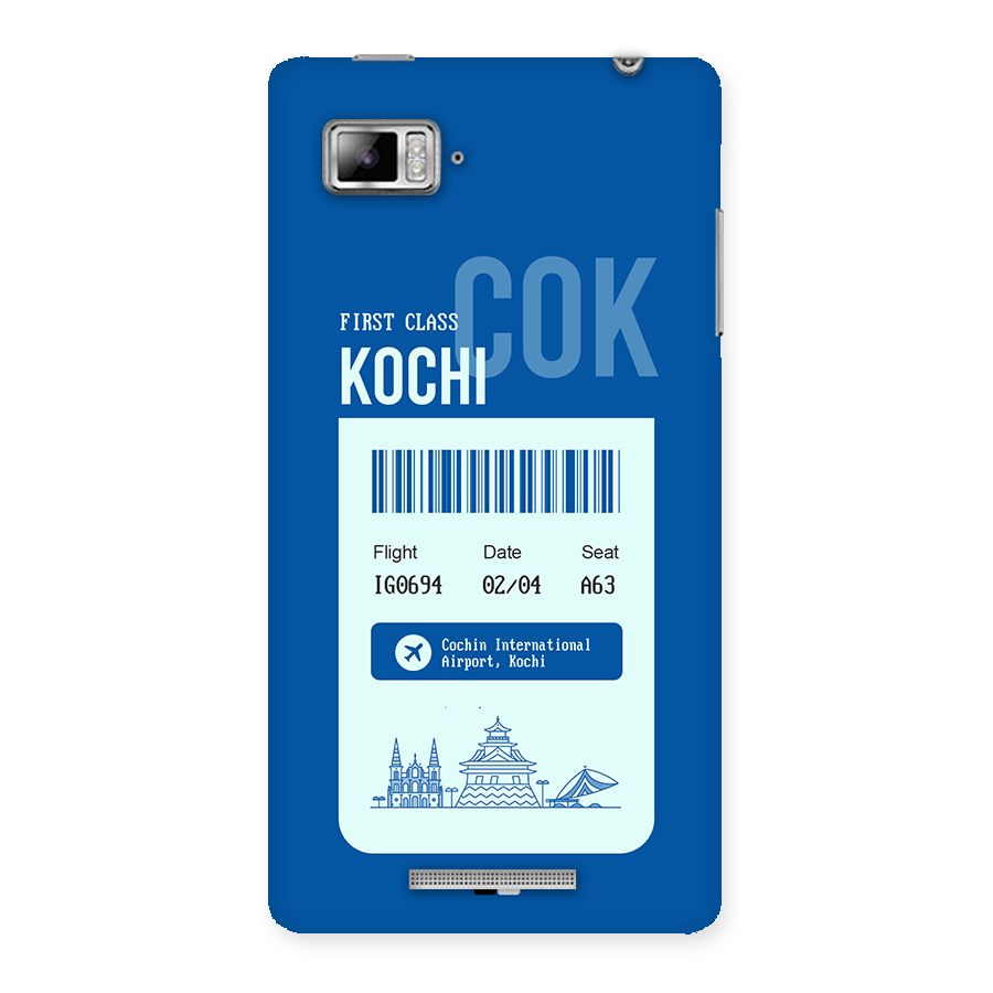 Kochi Boarding Pass Back Case for Lenovo Vibe Z K910