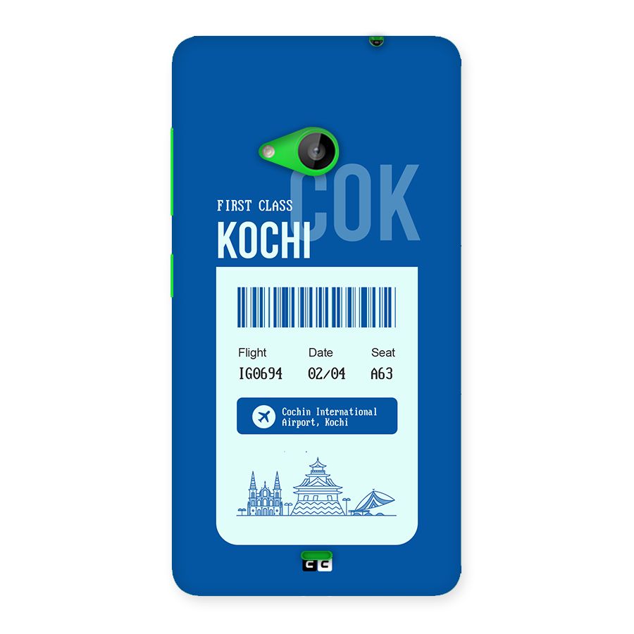 Kochi Boarding Pass Back Case for Lumia 535