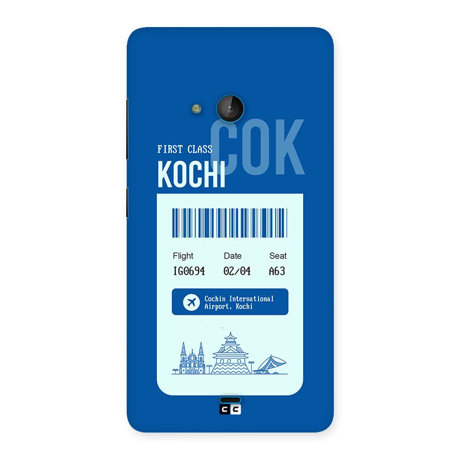 Kochi Boarding Pass Back Case for Lumia 540