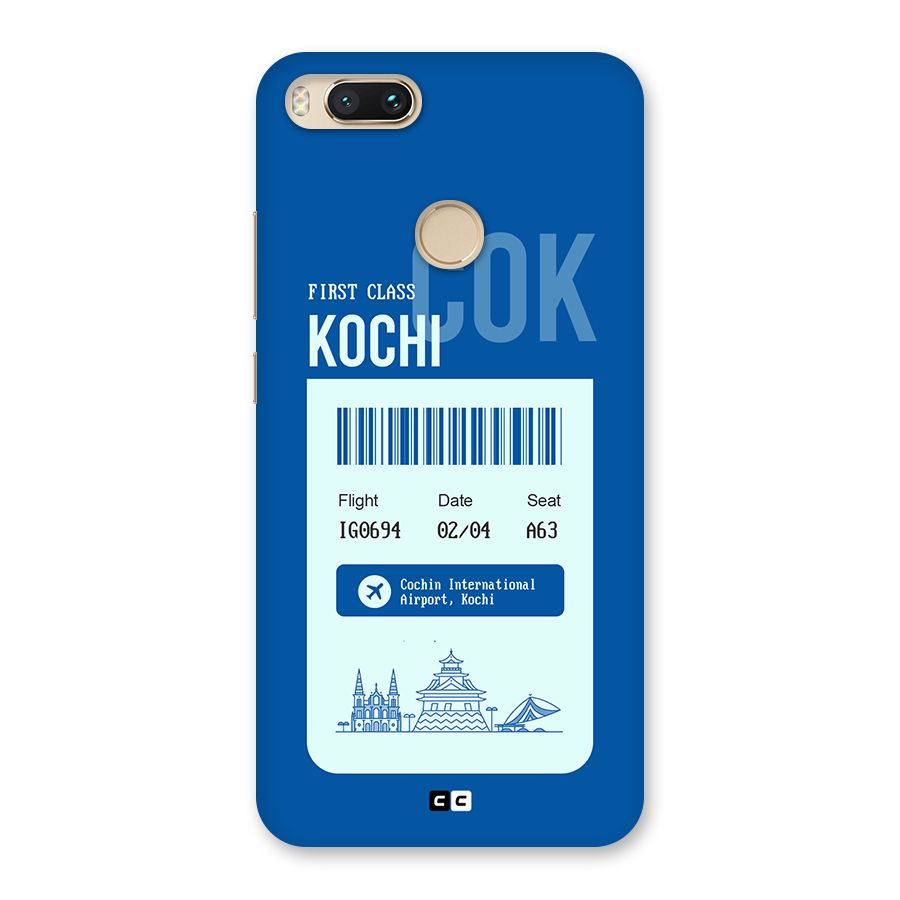 Kochi Boarding Pass Back Case for Mi A1