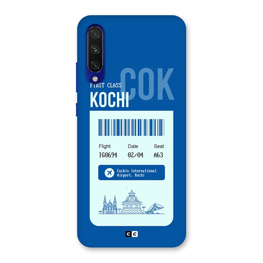 Kochi Boarding Pass Back Case for Mi A3