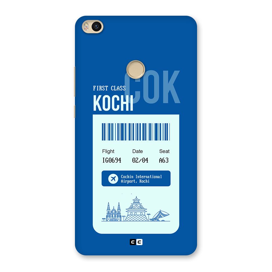 Kochi Boarding Pass Back Case for Mi Max 2