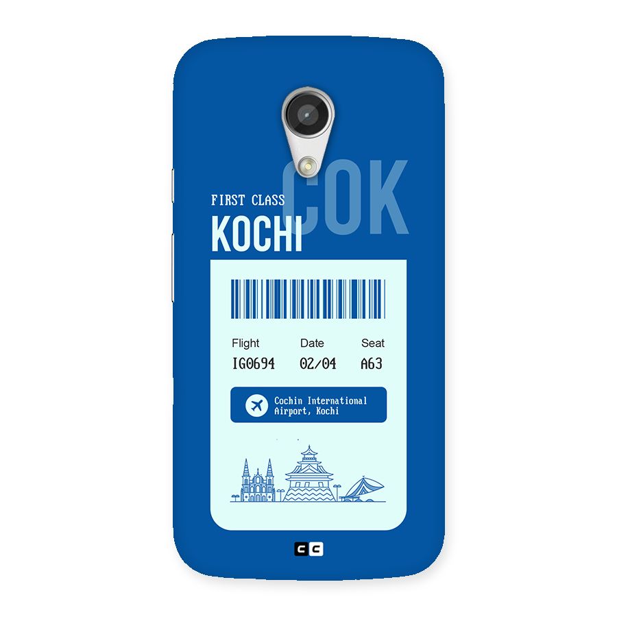 Kochi Boarding Pass Back Case for Moto G 2nd Gen