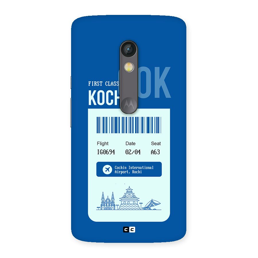 Kochi Boarding Pass Back Case for Moto X Play