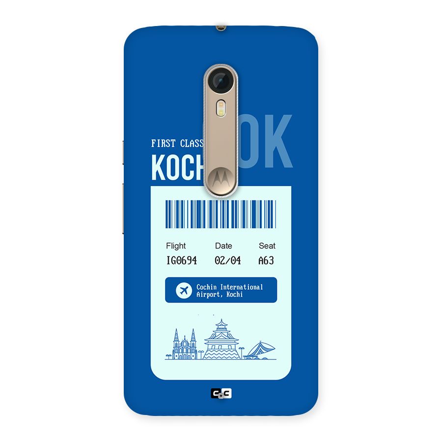 Kochi Boarding Pass Back Case for Moto X Style