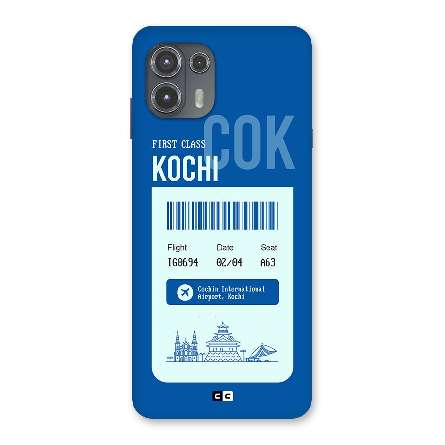 Kochi Boarding Pass Back Case for Motorola Edge 20 Fusion