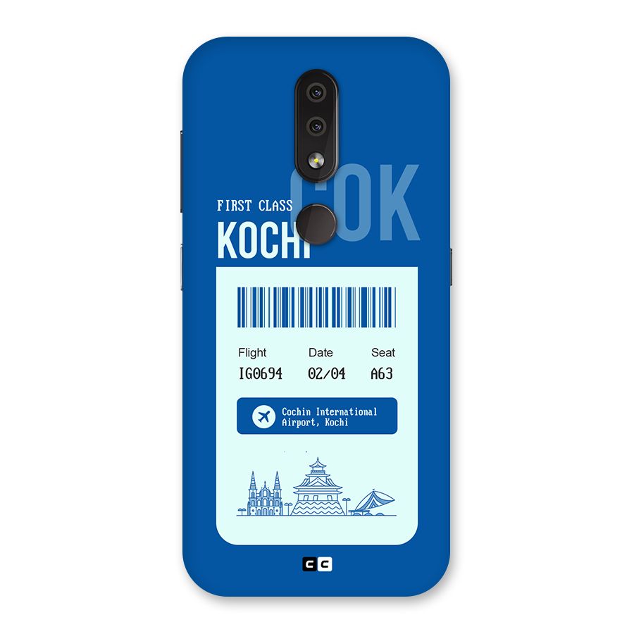 Kochi Boarding Pass Back Case for Nokia 4.2