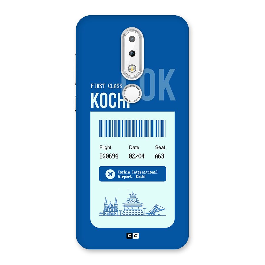 Kochi Boarding Pass Back Case for Nokia 6.1 Plus