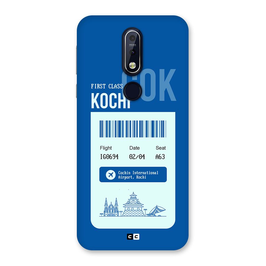 Kochi Boarding Pass Back Case for Nokia 7.1