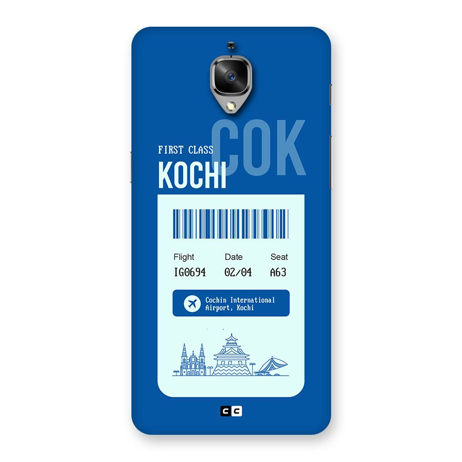 Kochi Boarding Pass Back Case for OnePlus 3