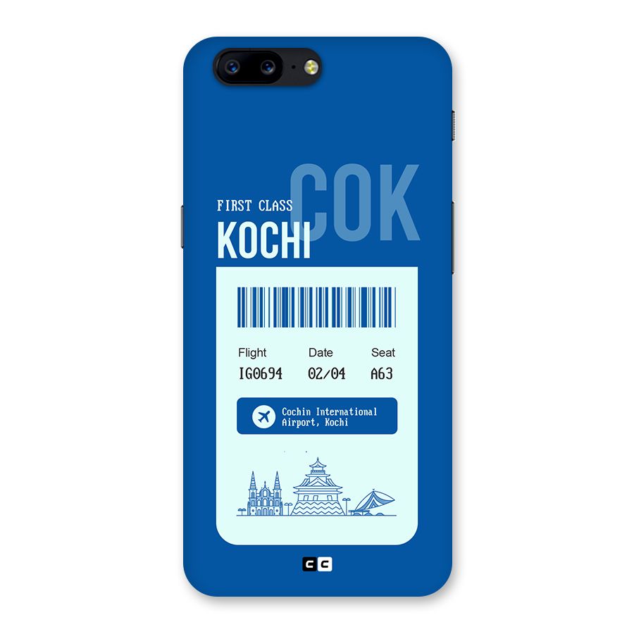 Kochi Boarding Pass Back Case for OnePlus 5