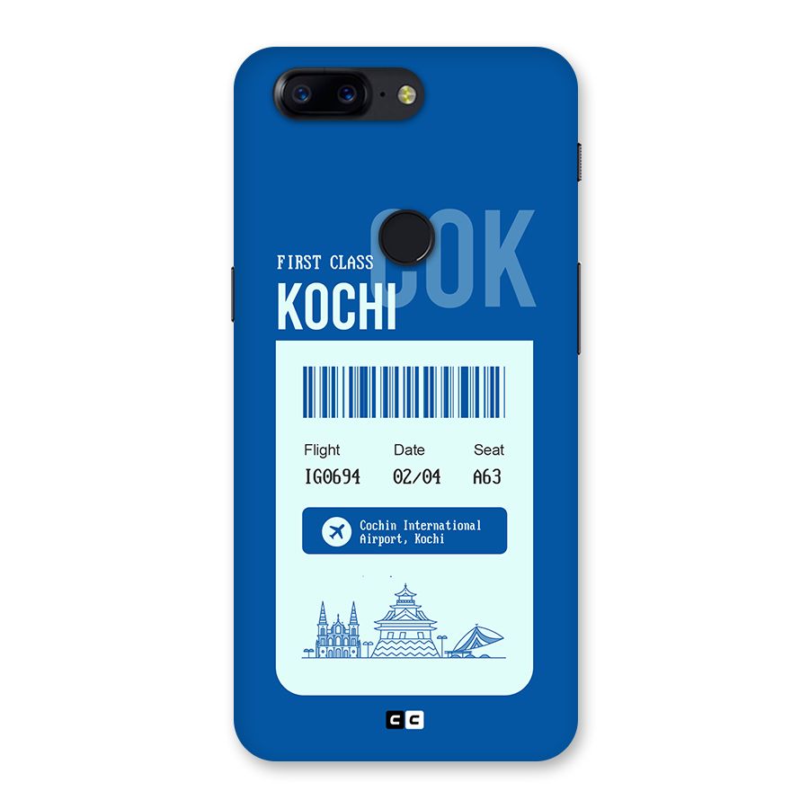 Kochi Boarding Pass Back Case for OnePlus 5T