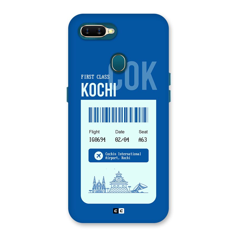 Kochi Boarding Pass Back Case for Oppo A12s