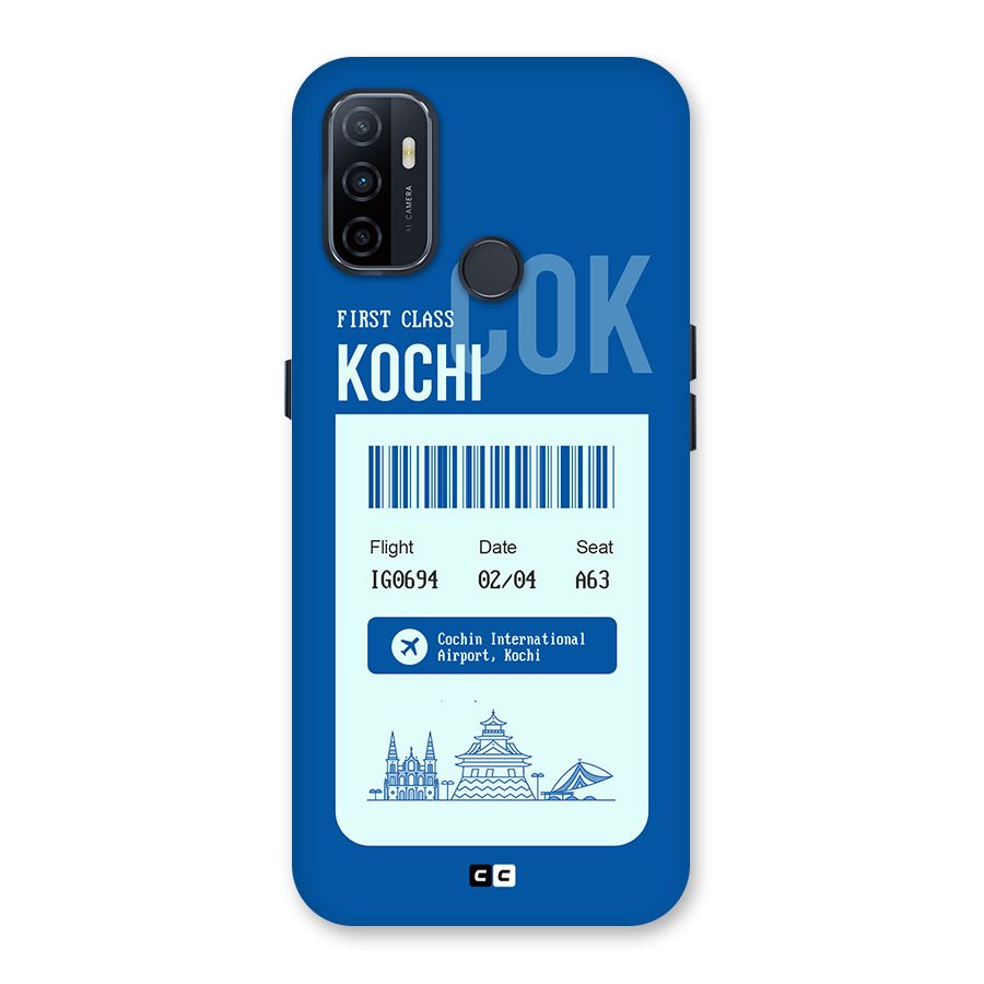 Kochi Boarding Pass Back Case for Oppo A32