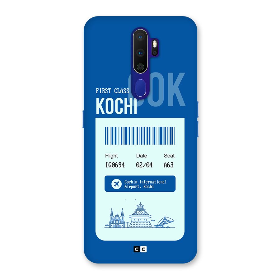 Kochi Boarding Pass Back Case for Oppo A9 (2020)