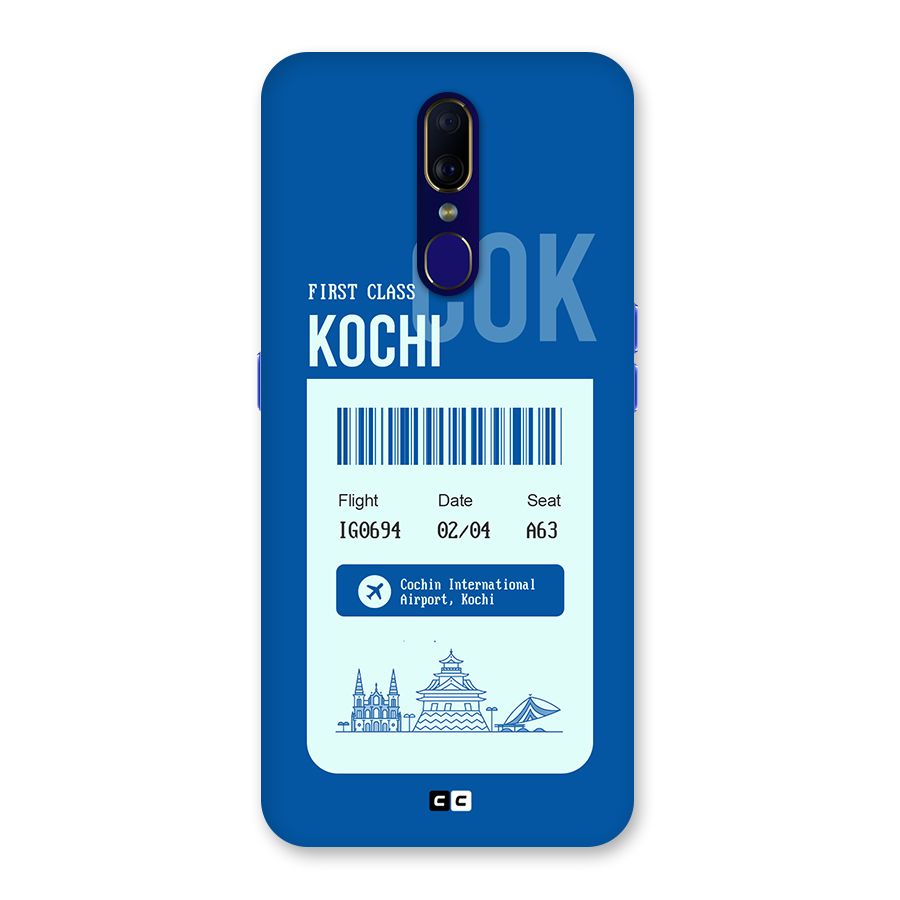 Kochi Boarding Pass Back Case for Oppo F11