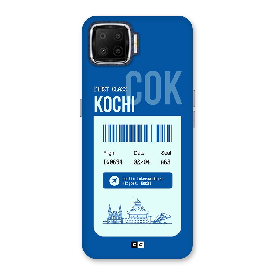 Kochi Boarding Pass Back Case for Oppo F17