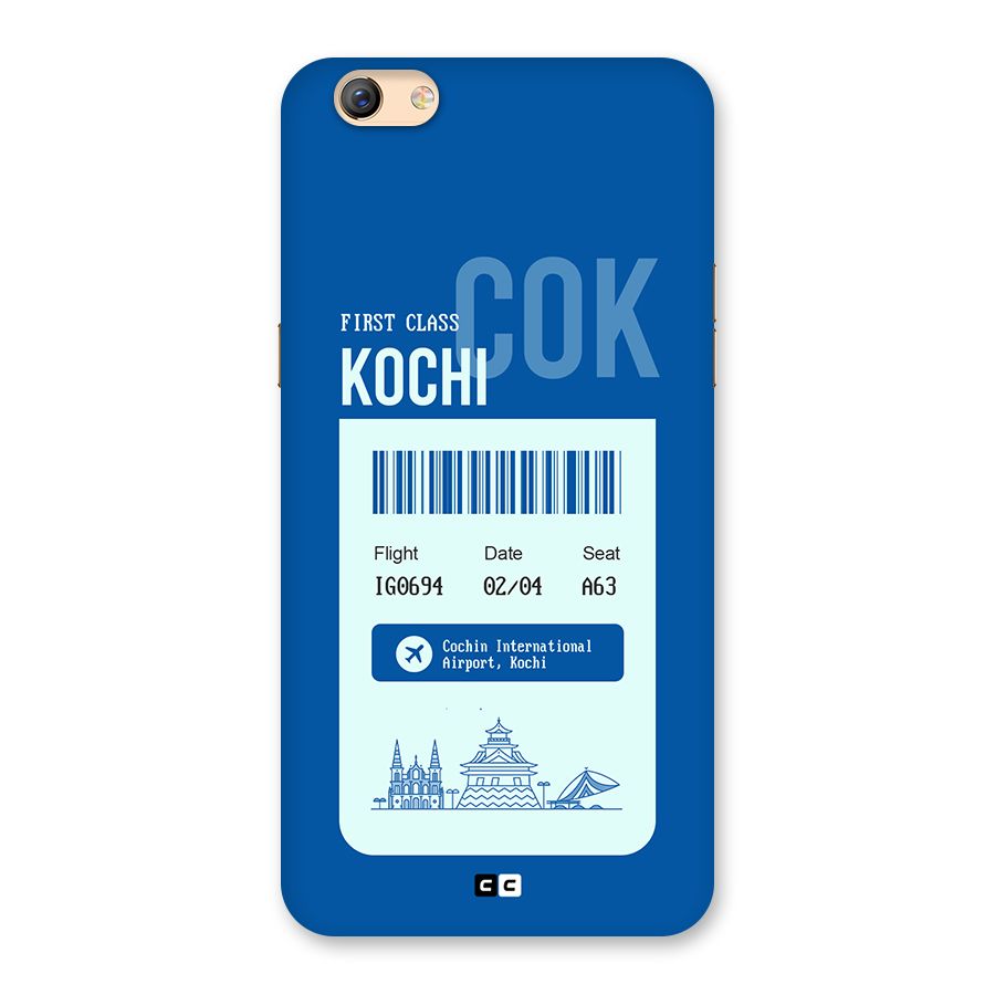 Kochi Boarding Pass Back Case for Oppo F3 Plus