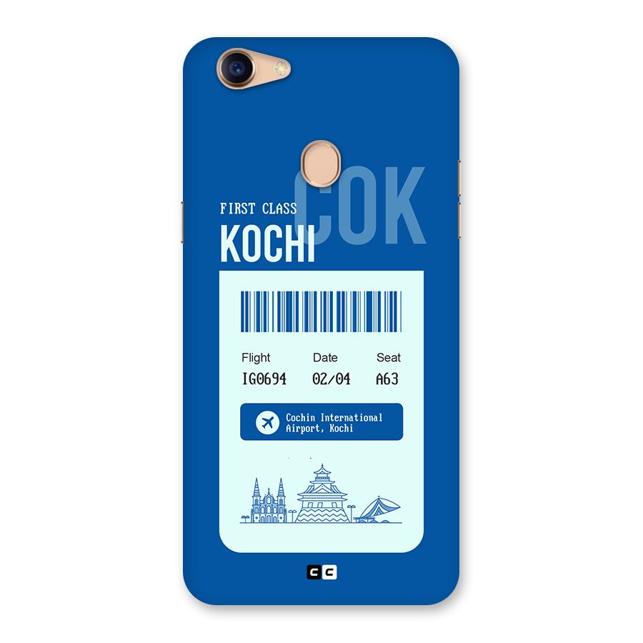 Kochi Boarding Pass Back Case for Oppo F5 Youth