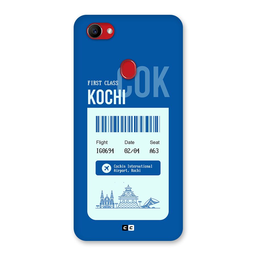 Kochi Boarding Pass Back Case for Oppo F7