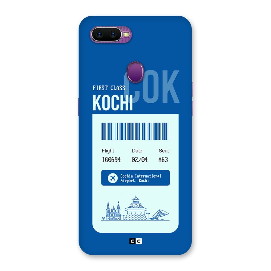 Kochi Boarding Pass Back Case for Oppo F9