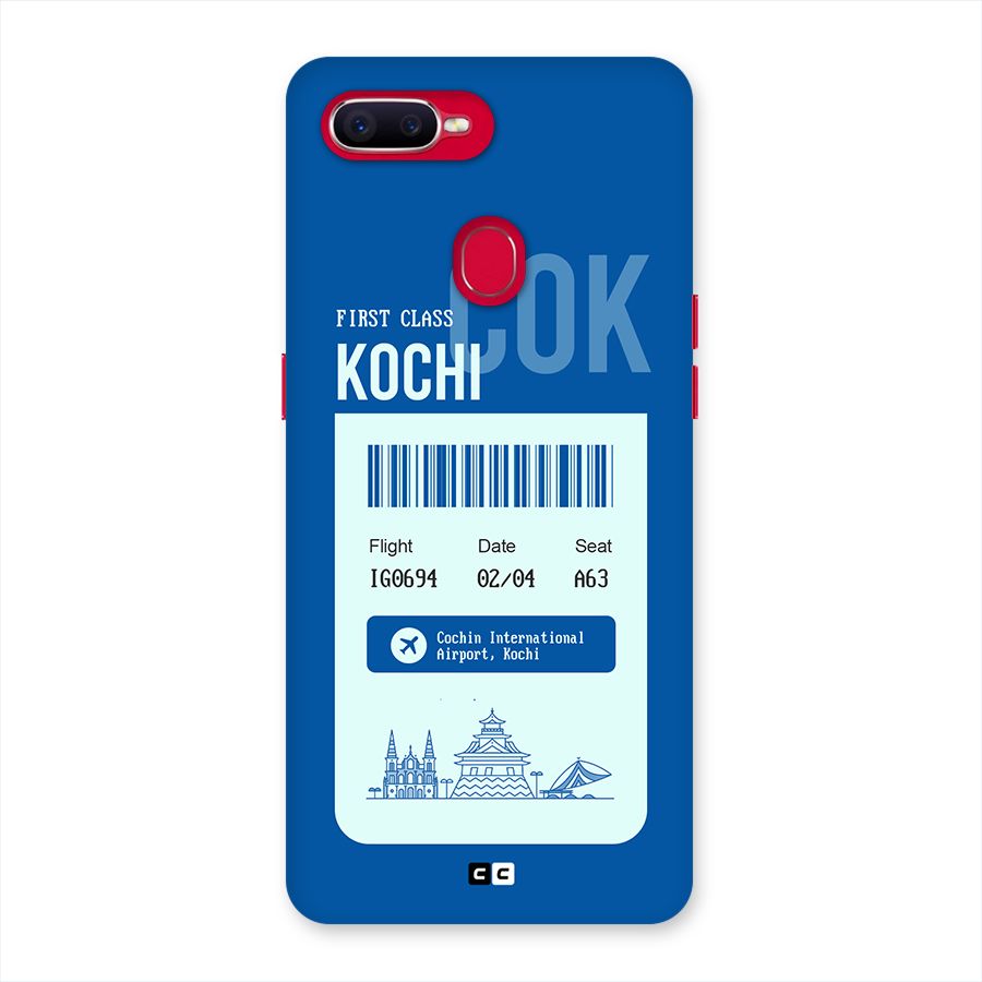Kochi Boarding Pass Back Case for Oppo F9 Pro