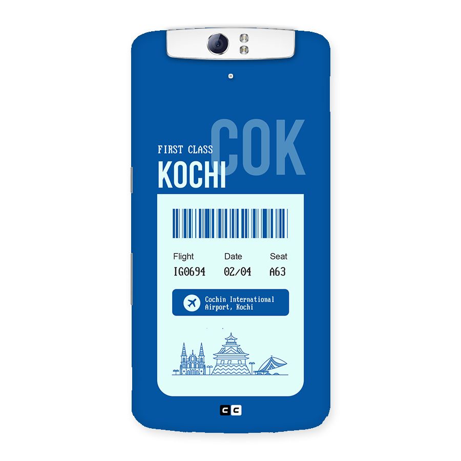 Kochi Boarding Pass Back Case for Oppo N1