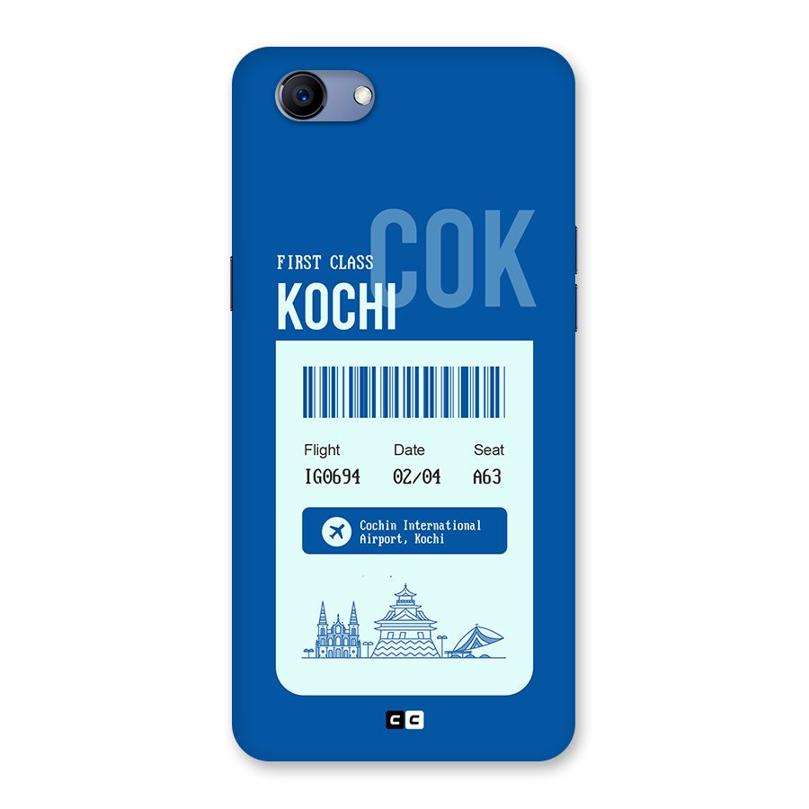 Kochi Boarding Pass Back Case for Realme 1