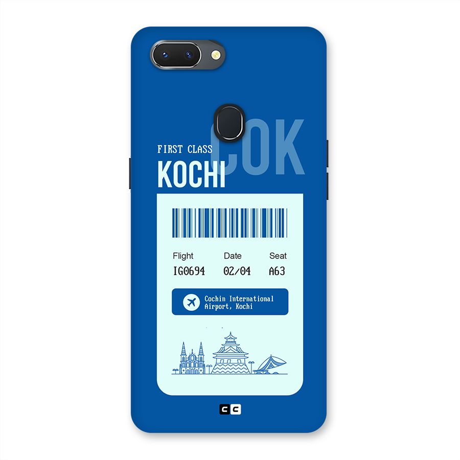 Kochi Boarding Pass Back Case for Realme 2