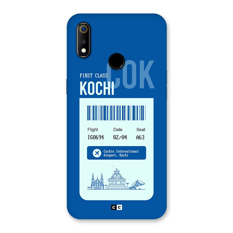 Kochi Boarding Pass Back Case for Realme 3