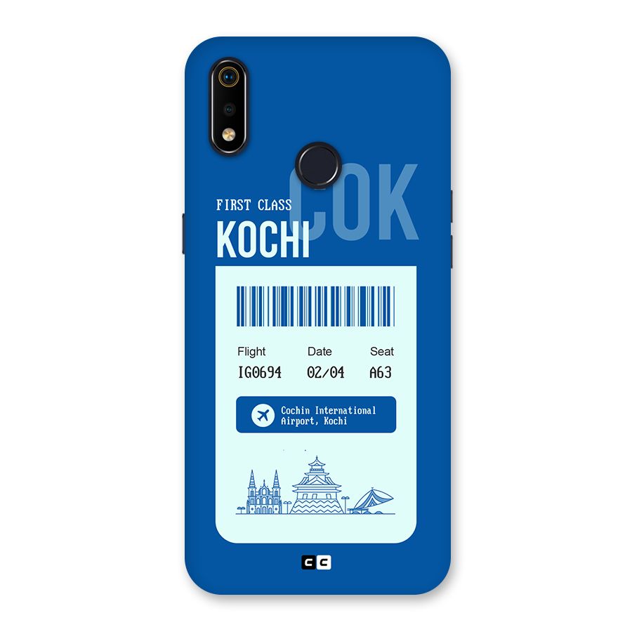 Kochi Boarding Pass Back Case for Realme 3i