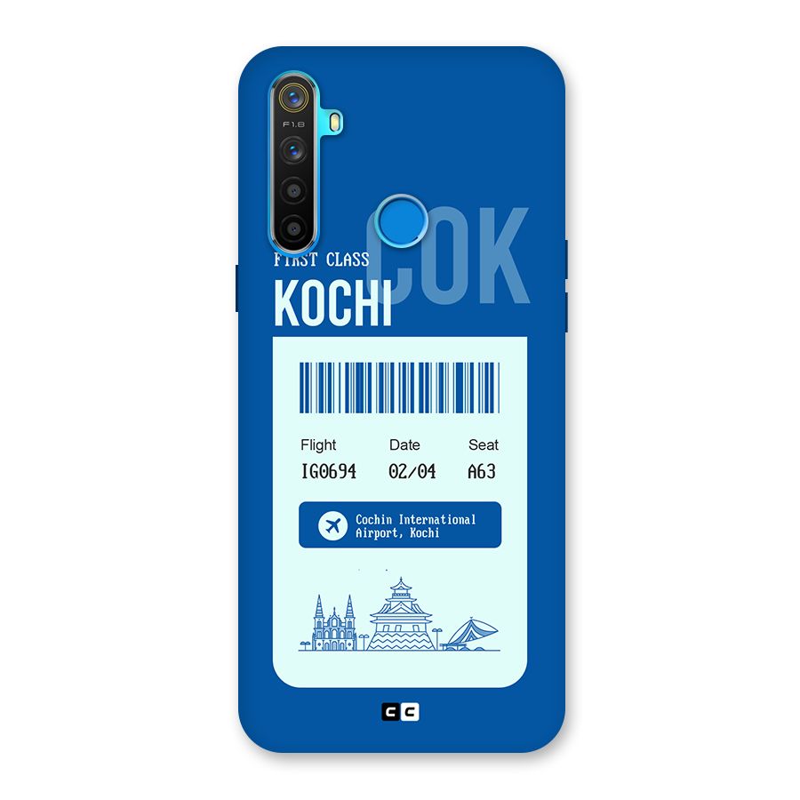Kochi Boarding Pass Back Case for Realme 5s