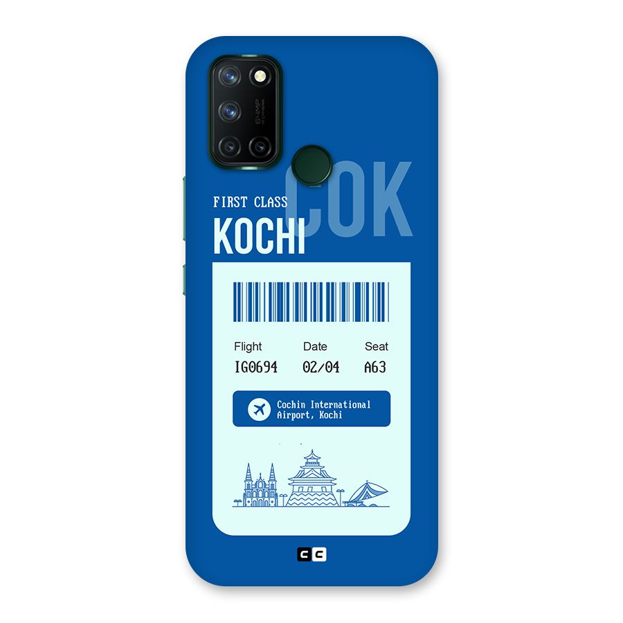 Kochi Boarding Pass Back Case for Realme 7i