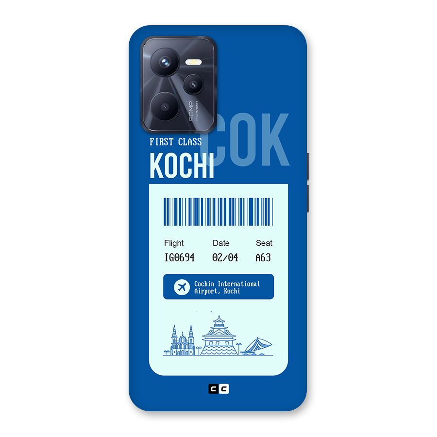 Kochi Boarding Pass Back Case for Realme C35