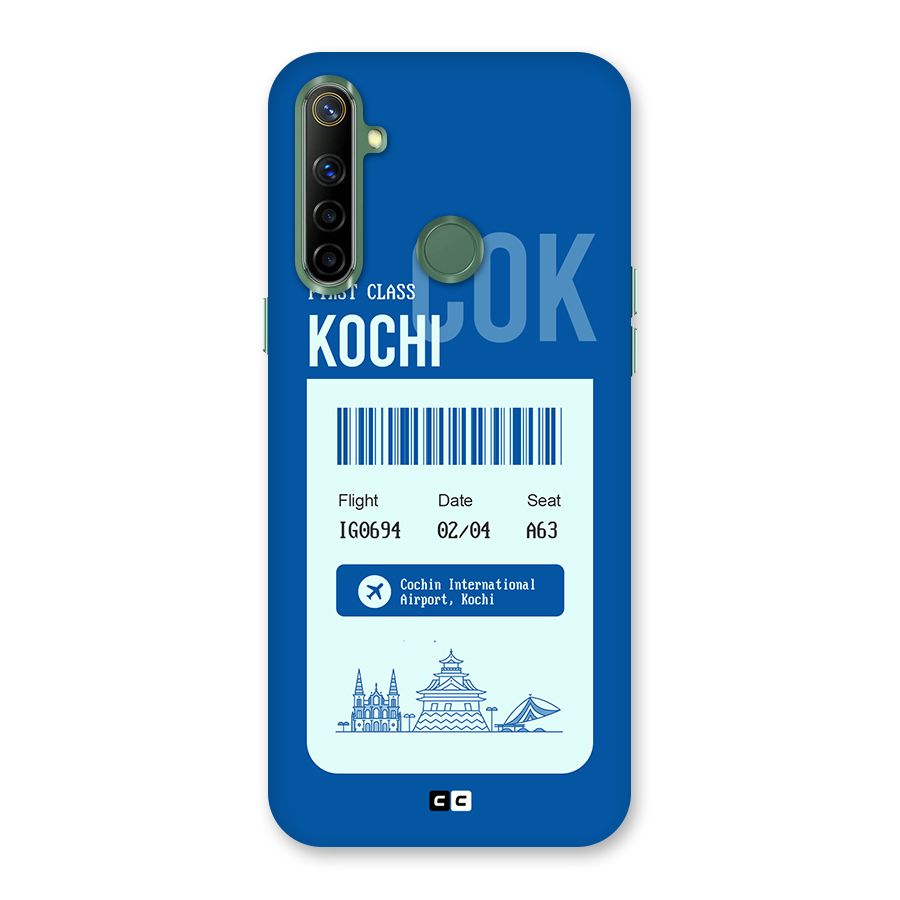 Kochi Boarding Pass Back Case for Realme Narzo 10