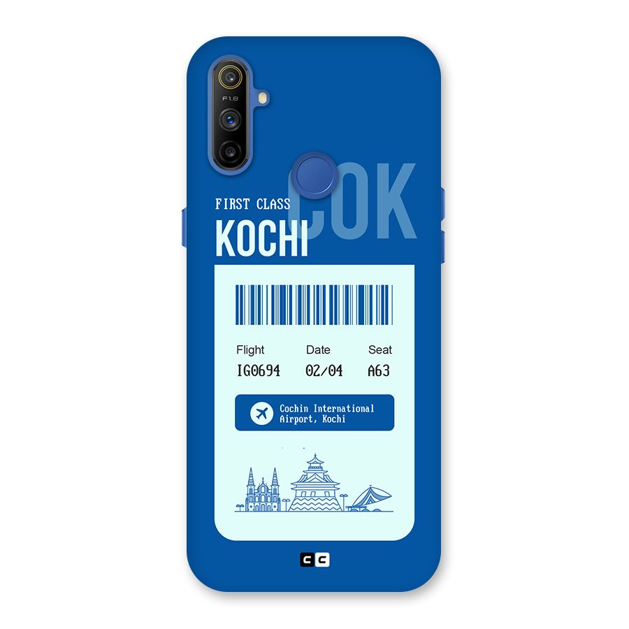 Kochi Boarding Pass Back Case for Realme Narzo 10A