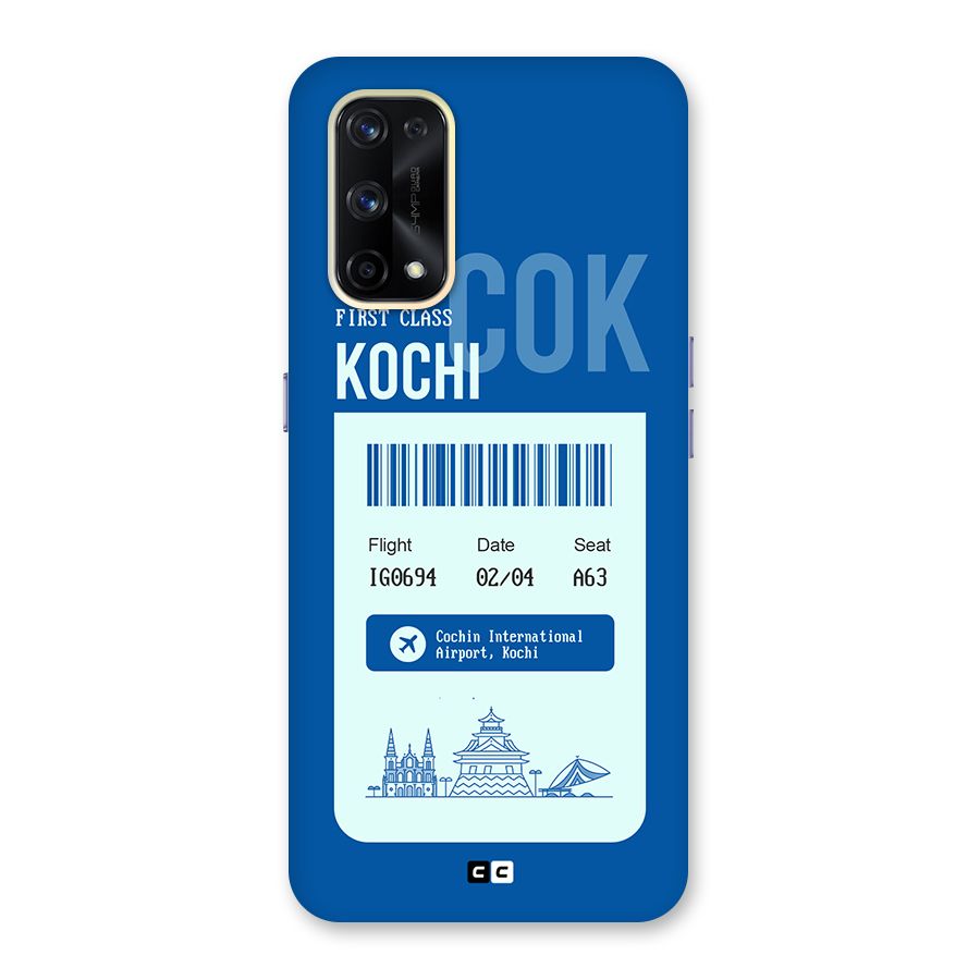 Kochi Boarding Pass Glass Back Case for Realme X7 Pro