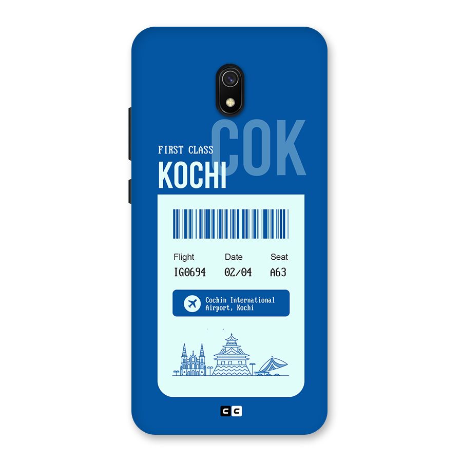 Kochi Boarding Pass Back Case for Redmi 8A