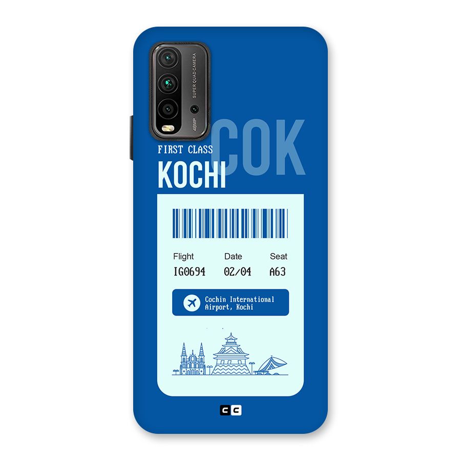 Kochi Boarding Pass Back Case for Redmi 9 Power