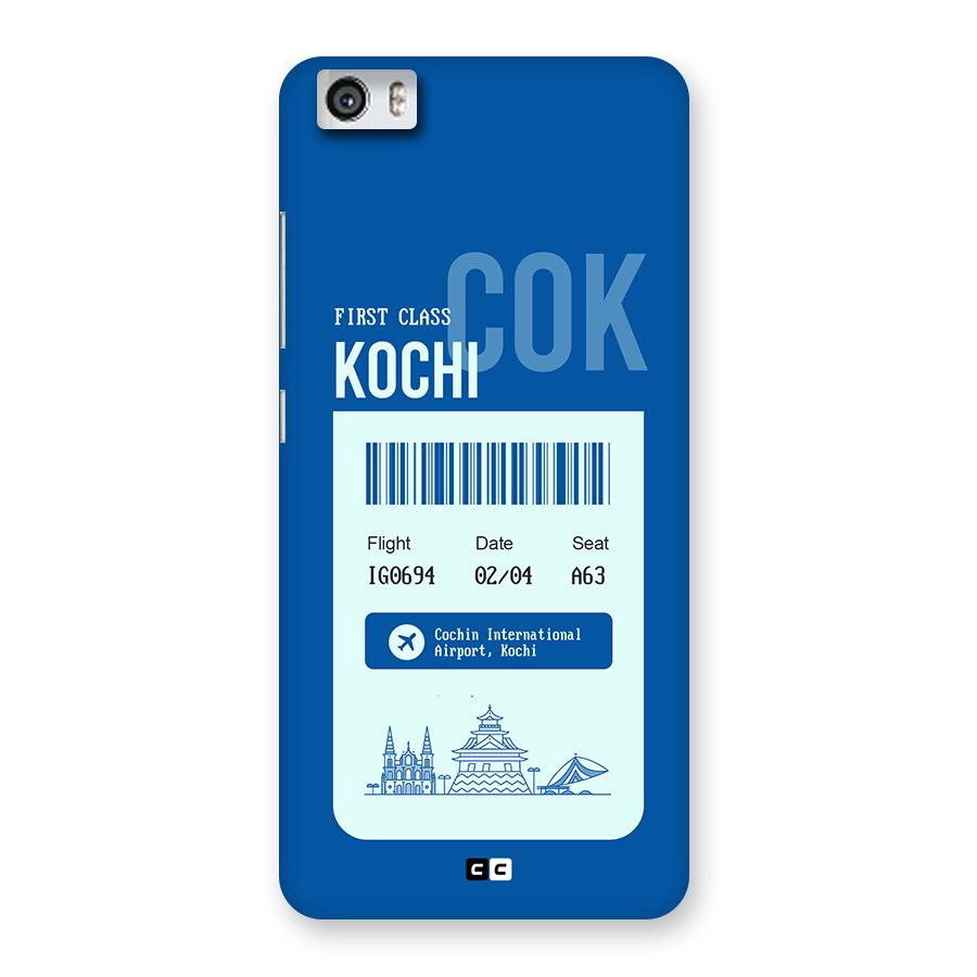 Kochi Boarding Pass Back Case for Redmi Mi 5