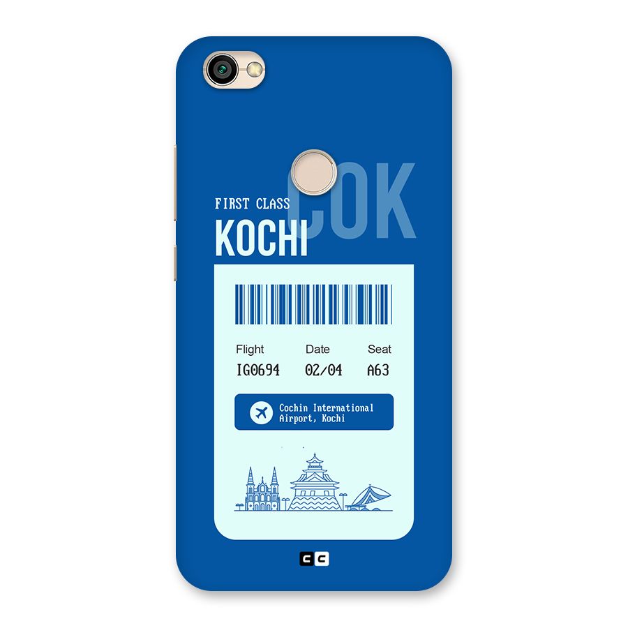 Kochi Boarding Pass Back Case for Redmi Y1 2017