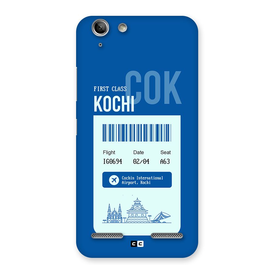 Kochi Boarding Pass Back Case for Vibe K5 Plus